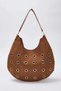 Tan Suede Eyelet Detailed Women's Shoulder Bag Takaw26Oc00029 - 3