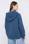 Teen Petrol Slogan Nakışlı Oversize/Geniş Kalıp Kapüşonlu Örme Sweatshirt TWOAW26SW00175 - 4