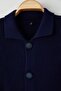 Lacivert Regular Polo Yaka Düz Düğmeli Hırka TMNAW26HI00001 - 8
