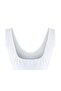 White V-Neck Seamless/Seamless Wire-Free Cupless Stretchy Bralette Knitted Plus Size Bra Tbbaw26Cw00008 - 4