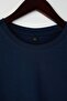 Siyah- Lacivert 2'li Paket %100 Pamuk Uzun Kol Regular/Normal Kesim T-Shirt TMNAW24TS00001 - 3