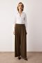 EXCLUSIVE Açık Haki Çift Pilili Dökümlü Kumaş Extra Wide Leg Geniş Paça Pantolon TWOAW26PL00122 - 2