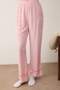 Pembe Çilek Nakışlı Viskon Dokuma Pijama Takımı THMAW26PT00169 - 3