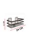 2 Pieces Bathroom Shelves with Adhesive and Hooks, Adhesive Bathroom Organizer, No Screwing - 7