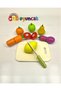 Wooden Fruit and Vegetable Set, Can Be Cut, with Velcro, 16 Pieces - 2