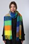 Colorful Tasseled Boucle Women's Scarf Shawl - 2