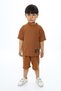 Boy's Set with Crew Neck Shorts and Shorts