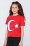 KISAKOL RED MOON STAR FLAG T-SHIRT