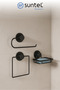 3-Piece Adhesive Bathroom Set - Complete Bathroom Organizer Set
