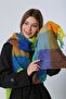 Colorful Tasseled Boucle Women's Scarf Shawl - 3