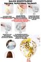 20 Gold Balloon Bouquets (10 Metallic Gold Yellow Balloons, 10 Transparent Balloon Bouquets, 10g Gold Color Balloon Sequins) - 4