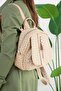 Vegan Leather Premium Product Multi-Compartment Women's Shoulder Bag Glb-2177-mq Brown