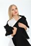 Black Soft Textured Unisex Thick Scarf Shawl - 6