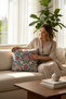 Jacquard Tapestry Panel Woven Green Mandala Decorative Throw Pillow / Pillowcase - 5