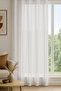 Louison Tulle Curtain Brown Striped 140X280