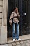 Beige Diora Stand Collar Belted Trench Coat - 4