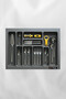Drawer Inside Cutlery Holder 66X49 Cm. Micro Embossed Pattern Anthracite Free Cutting - 3