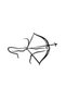 Archery Sports Design Auto Sticker Black 19*12.5 Cm - 2