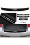 Accessory Auto Tie And Door Sill Sticker Set Carbon Compatible For Opel Rekord