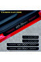 Accessory Auto Door Sill Sticker Carbon Compatible for Alfa Romeo 146 4 Pieces