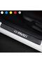 Compatible Carbon Door Sill Sticker for Chevrolet Aveo (4 Pieces)