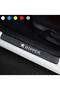 Exclusive New Compatible Accessory Auto Door Sill for Peugeot Bipper Exclusive New Sticker Carbon 4Pcs