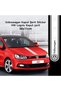 Accessory Auto Hood Strip Sticker Compatible For Volkswagen White With Vw Logo 58*11 Cm