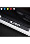 Accessory Auto Door Sill Sticker Carbon Compatible for Peugeot 306 4 Pieces