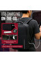 Black Laptop Bag & Backpack | Water-Resistant | USB Port | Padded Laptop Compartment - 5