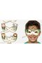 10 Pieces Safari Concept Paper Party Mask Safari Jungle Animals Birthday Ornament - 2