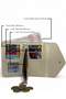Women's Medium Size Envelope Model Wallet and Italian Charm Steel Bracelet Set - 2