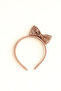Set of 2 Powder Color Satin and Sequin Sequined Crown - 5