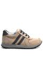 Genuine Leather Sand Zippered Boys' Sports School Shoes - 3