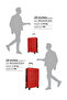 Large 28-Inch ABS Hardside Spinner Luggage | Lightweight 30KG 4-Wheel Suitcase – Red - 4