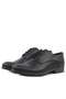 Black Matte Lace-Up Oxford Children's School Shoes - 4