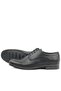 Black Matte Lace-Up Oxford Children's School Shoes - 6