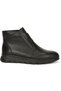 Women's Comfort Shoes Genuine Leather Crocodile Patent Leather-Black - 7