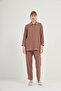 Women's Stone Detailed Tansel Suit Hazelnut 31046 - 2