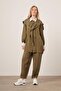 Women's Tansel Suit Khaki 31104 - 4