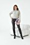 Women's Brass Knitted Turtleneck Sweater Stone 20909 - 2