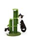 Bamboo Cat Scratching Post with 2 Sisal Ropes Poles & Dangling Ball – 70×40×40cm
