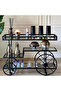 FFD Elegant Metal Food Serving Trolley – 1.3cm Metal Frame Trolley Kitchen 80x40x90cm - 4