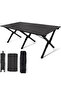 AUTO FAMILY Folding Aluminum Camping Table Black (120 CM) – Aluminum Roll-Up Table