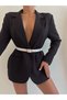 Women's Trouser Belt, Jacket Belt, Dress Belt, Shirt Belt with Oval Buckle - 4