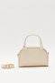 Cream D26 Daily Women's Hand and Shoulder Bag with Single Zipper Compartment and Adjustable Long Strap Detail - 5