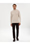 Cream Slim Fit Half Turtleneck Knitwear Sweater 50317520-Vr071 - 4