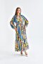 Women's Chiffon Printed Dress Cobalt Blue 30499 - 2