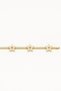 316 L Gold-Colored Star Detailed Flat Model Women's Steel Bracelet – Elegant Looking Design - 7