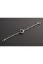 Women's Sapphire Stone Zircon Decorated Drop Model 316 L Steel Bracelet - 7