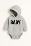 Welsoft Baby Hooded Fleece Body - Gray